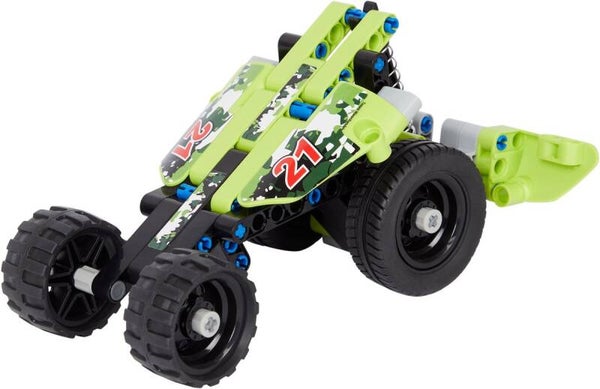 Raceauto - Bouw je eigen voertuig - Groen- Rood - Geel