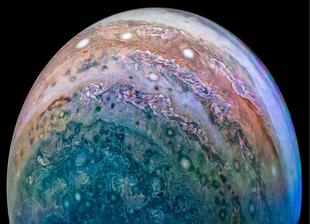 Jupiter with the Great Blue Spot
