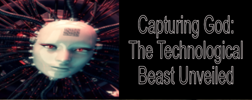 A futuristic robotic head with glowing eyes surrounded by wires and circuits. 