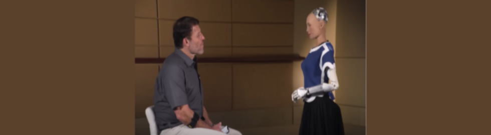 Tony Robbins and Sophia interview.