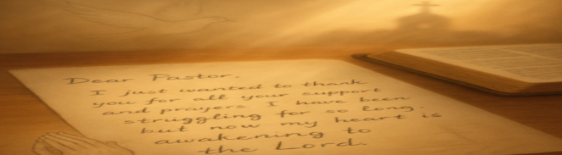 Letter to my pastor