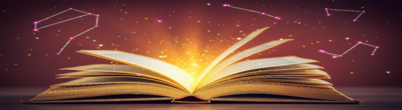 An open ancient Bible radiating golden light with constellation stars floating above — the hidden things of scripture waiting to be discovered by those willing to seek them