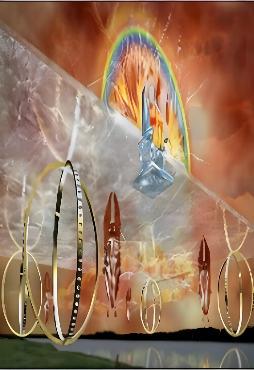 Ezekiel's living creatures and wheels covered in eyes
