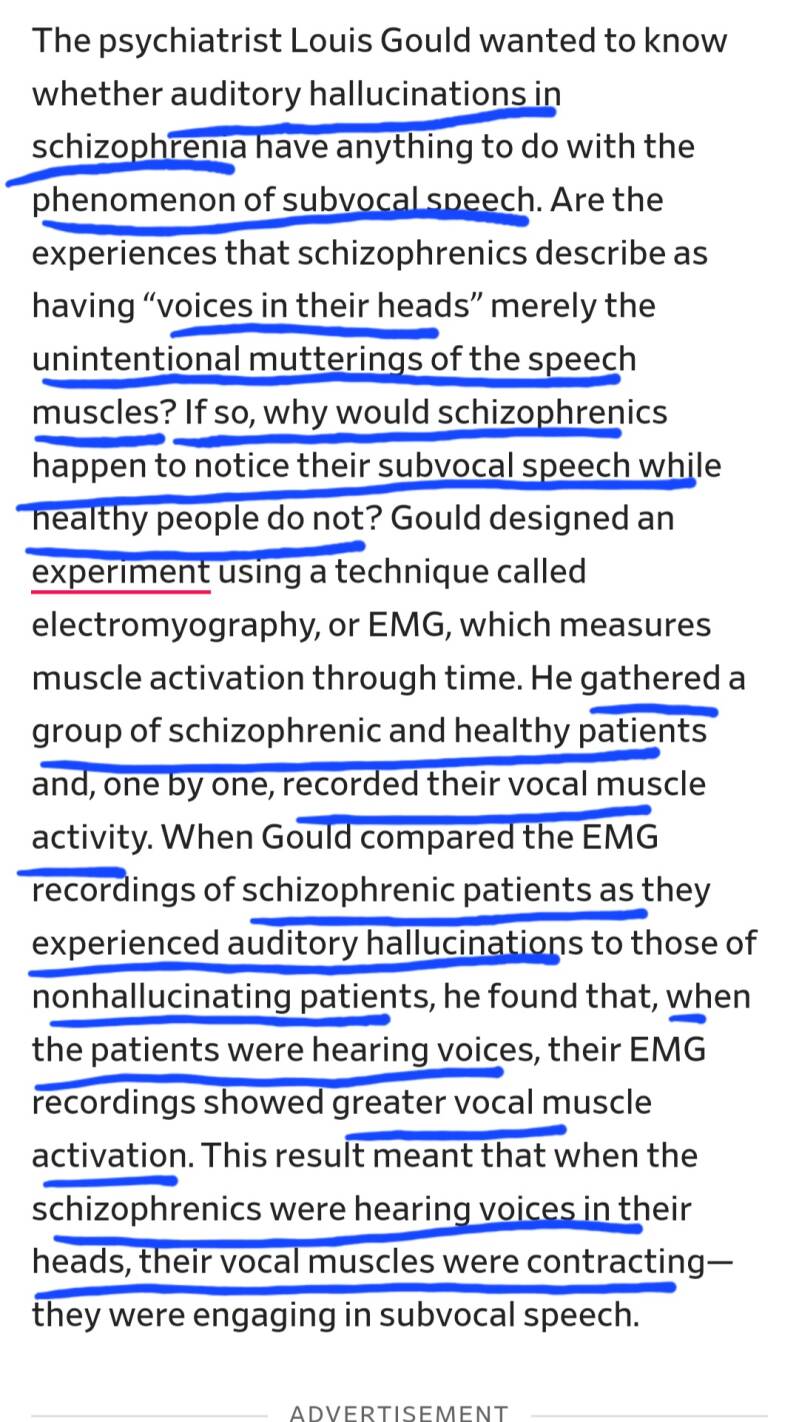 scientific proof voices are inside of us.