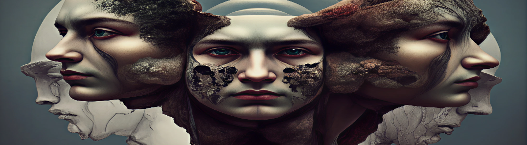 Dark cinematic scene evoking ancient prophecy and spiritual mystery — the biblical roots of schizophrenic symptoms present for centuries
