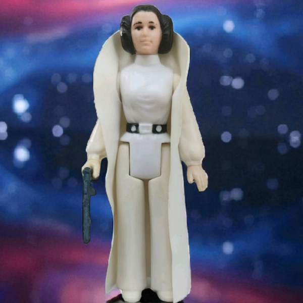 Star Wars, Princess Leia Organs, first 11 figures with cape and blaster, complete.
