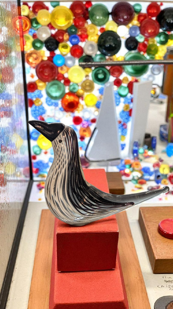 Murano glass bird.