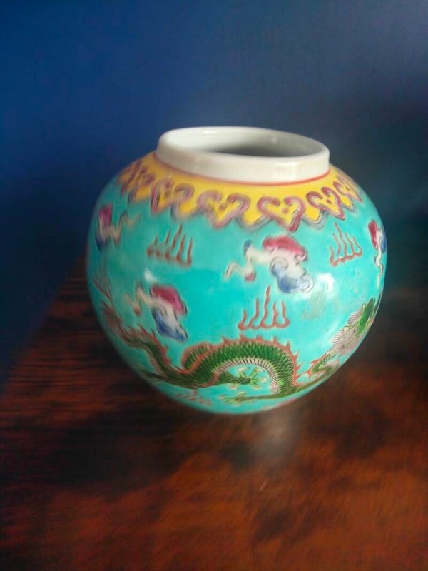 Famille Rose Ginger Jar
