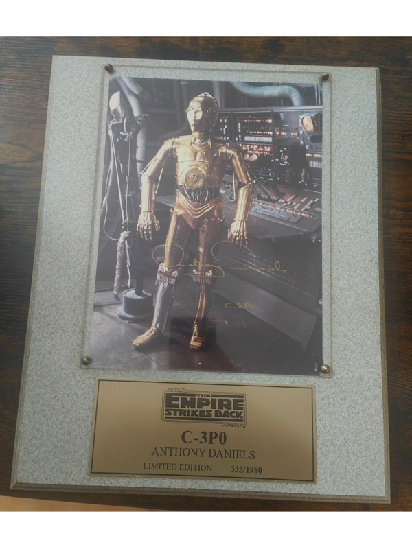 Signed Anthony Daniels, c3po picture