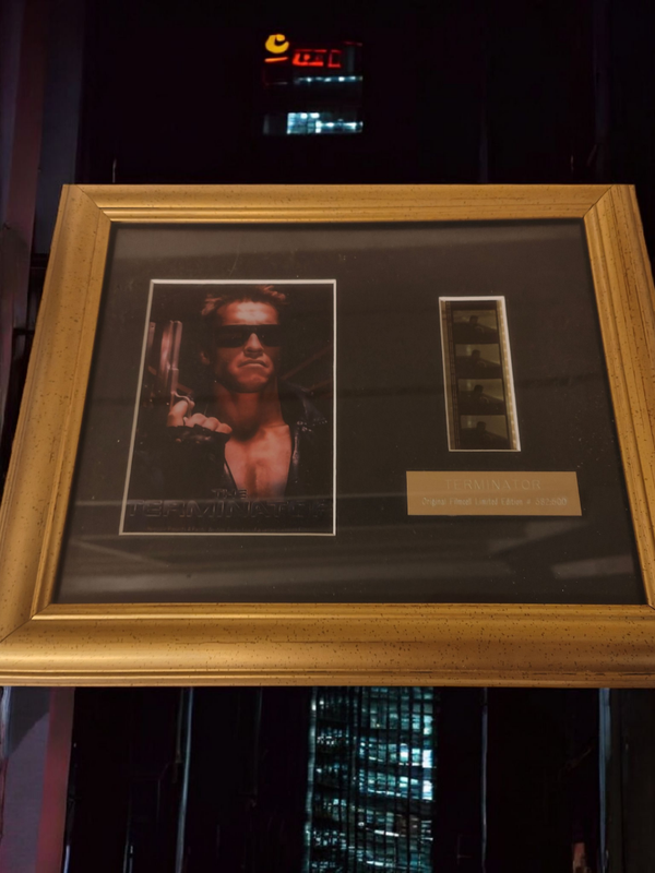 Limited Edition. The Terminator film cell and certificate