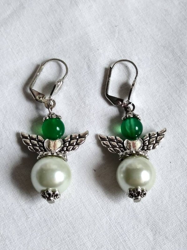 Oorbellen met geluksengeltje 049.