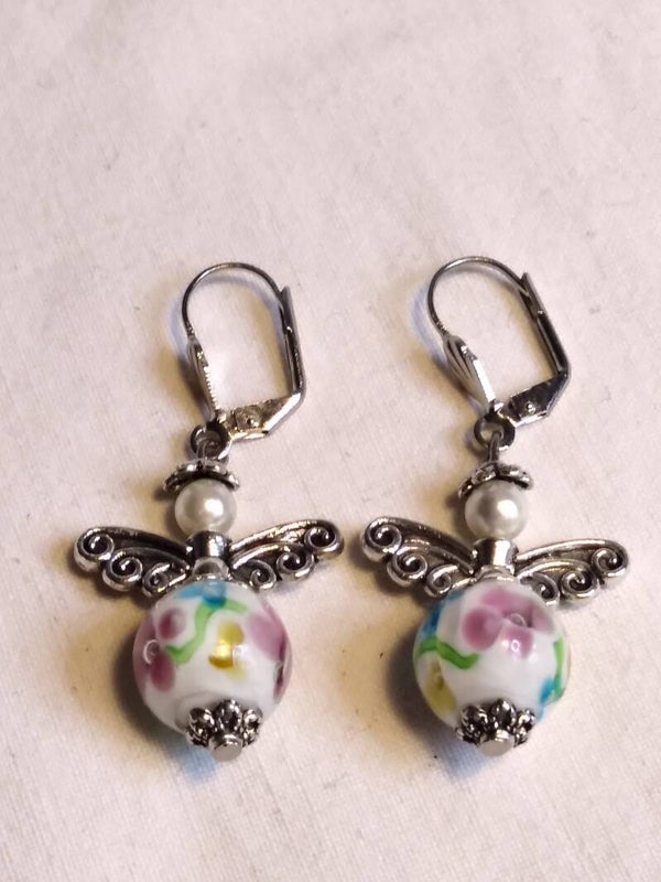 Oorbellen met geluksengeltje 059.