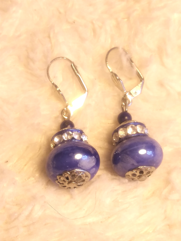 Oorbellen met lapis lazulli 060