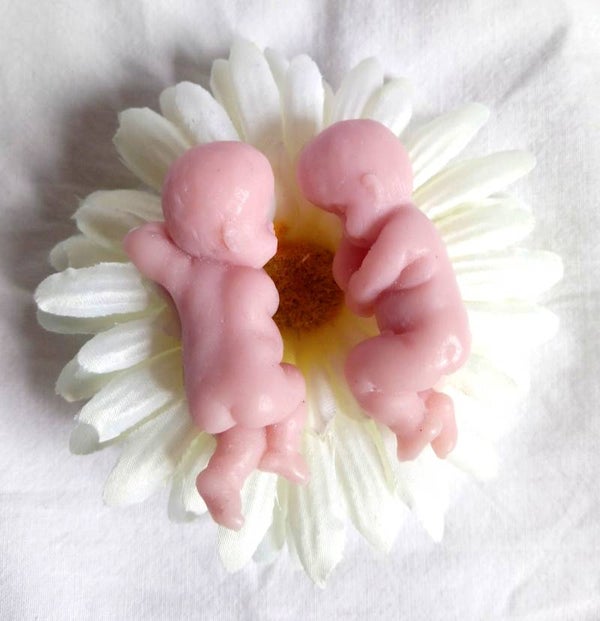 AANBIEDING Tweelingzeepjes in grote margriet 069.