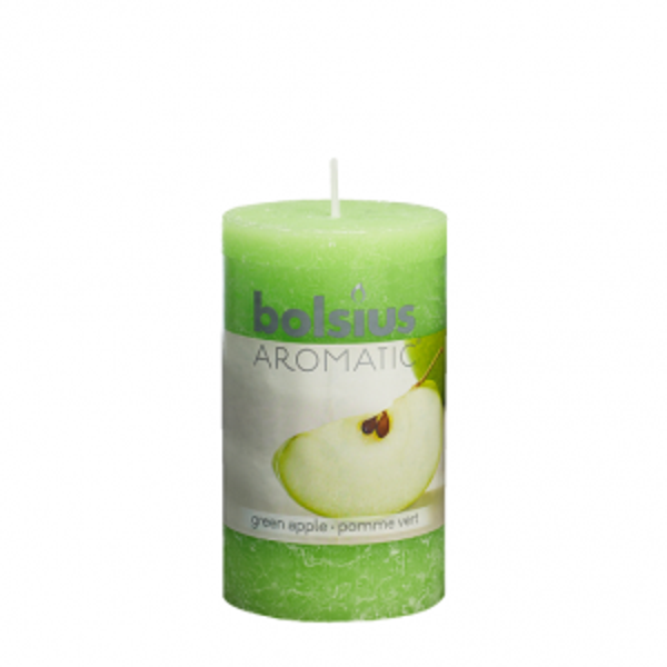 Rustieke geurstompkaars Green apple 080.