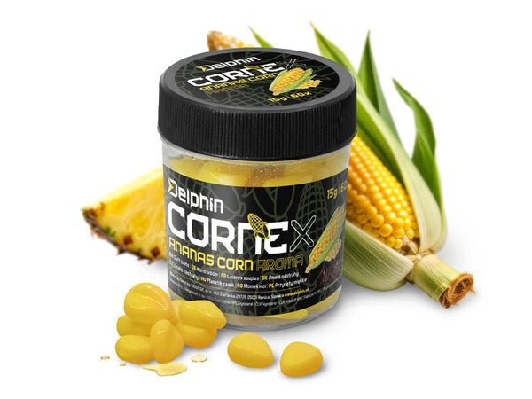Artificial bait Delphin CorneX Pop Up Corn-Ananas