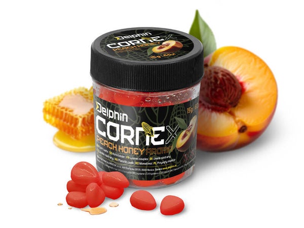 Artificial bait Delphin CorneX Pop Up Honey-Peach