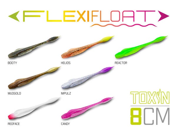 Artificial lure Delphin TOXIN Uvs / 8pcs