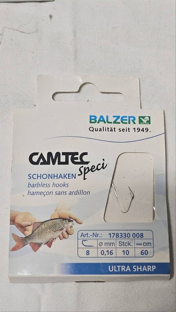 Balzer Camtec Hooks (Schonhaken Speci)  Size 8 / 0 16mm
