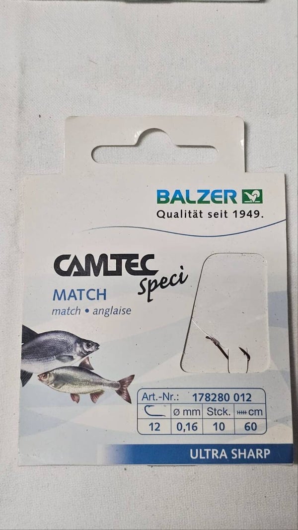 Balzer Camtec Hooks (Match Speci)   Size 12 / 0,16mm
