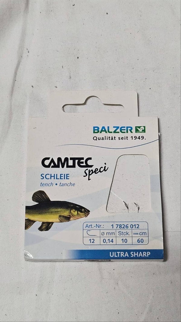 Balzer Camtec hooks (Schleie Speci)  Size 12 / 0,14mm / 60cm