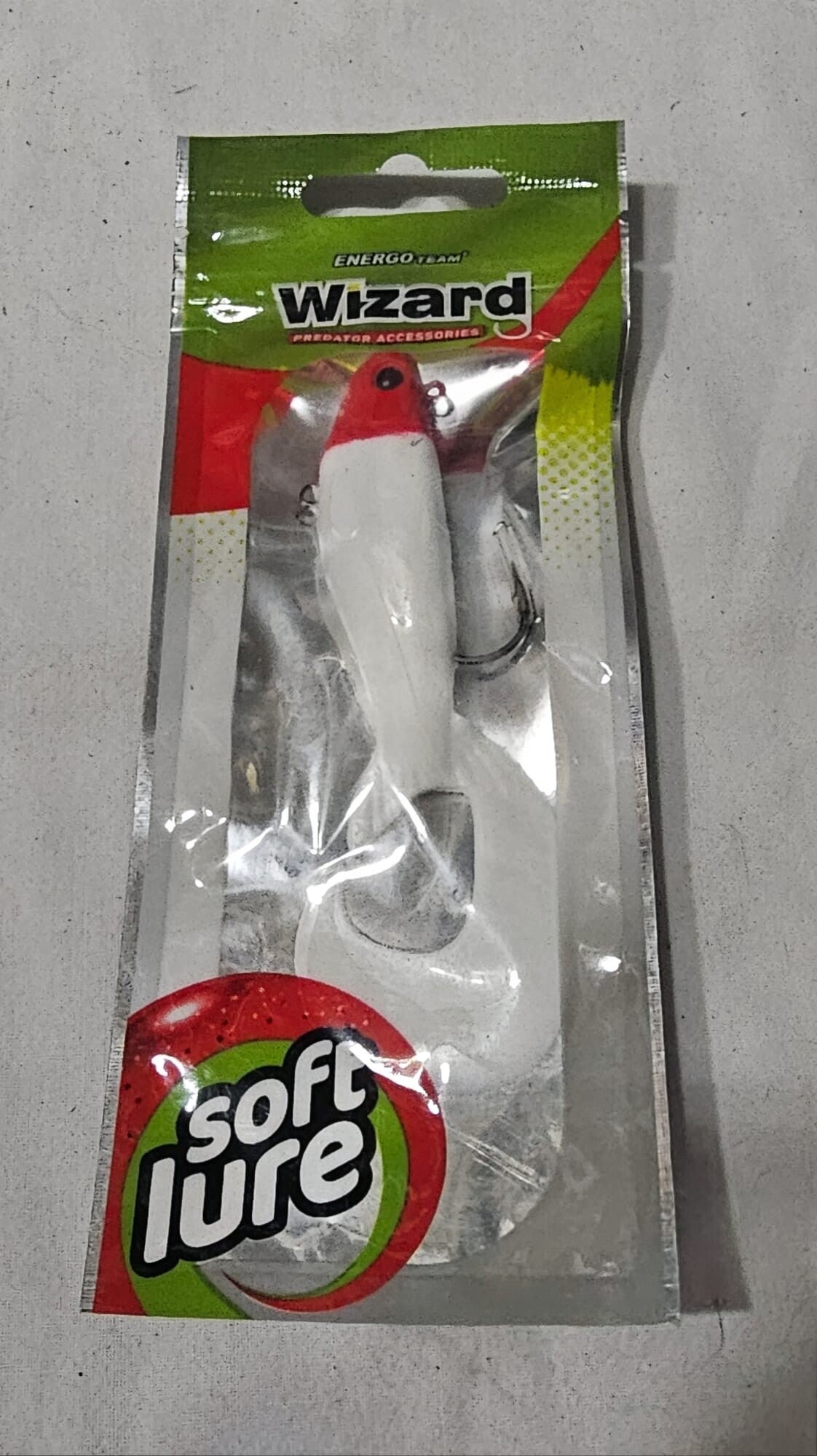 Energo Team Wizard Soft lure Red head.