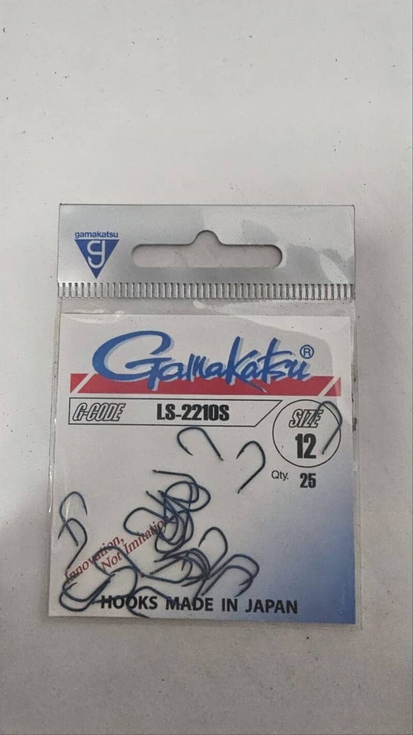 Gamakatsu Hooks (G-code LS-2210S)  Size 12