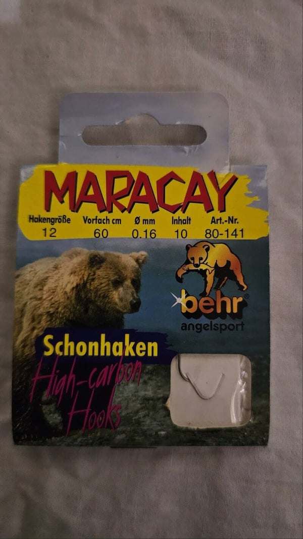 Maracay Schonhaken High Carbon Hooks size 12 60cm 16mm