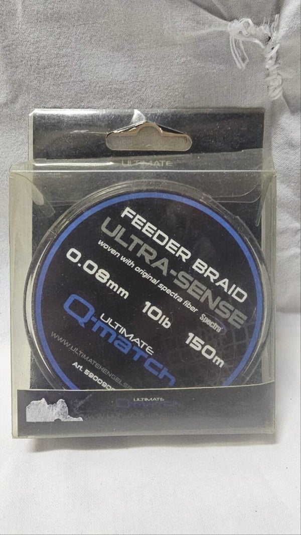 Q-match ultimate Feeder braid (Ultra-sense)  0,08mm, 10LB, 150m.