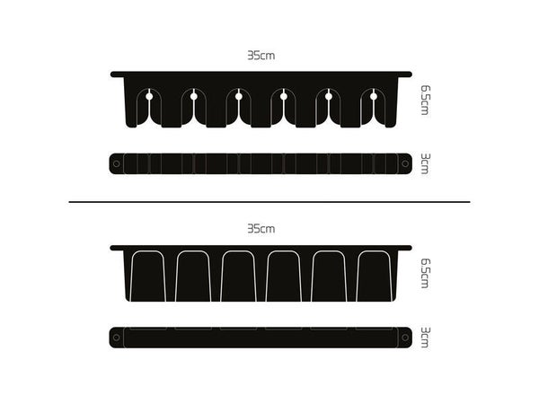 Rods holder Delphin WallHOLD 35x6.5x3cm
