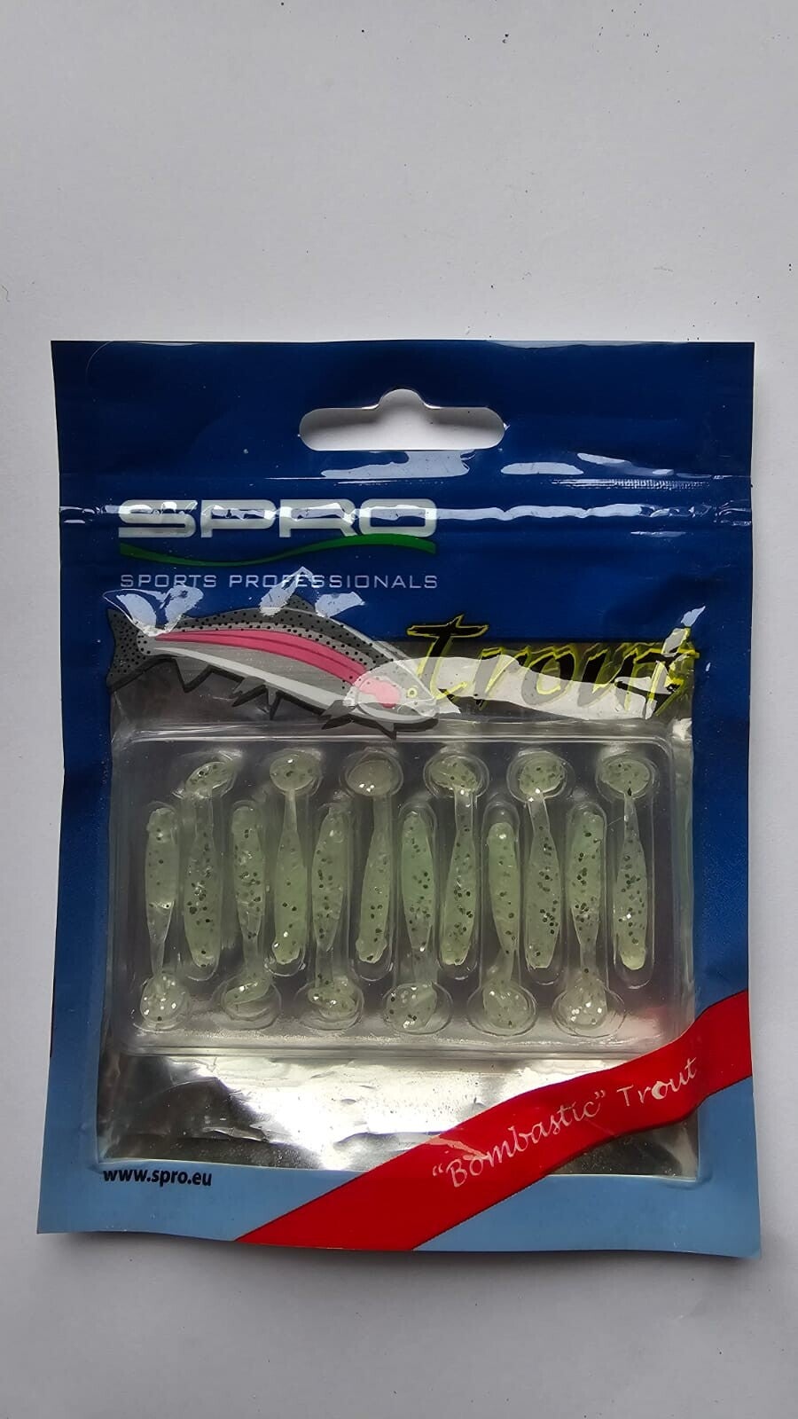 Spro Bombastic Trout Glitter Roundtail 12 stuks
