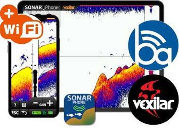 Vexilar SP200 fishfinder voor voerboten – 200m WiFi-bereik