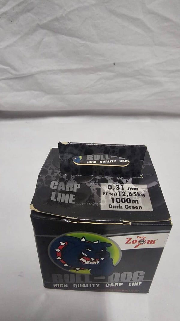 Zoom Bulldog High quality Carp line. (Dark Green)  1000m / 0,31mm / 12,65kg