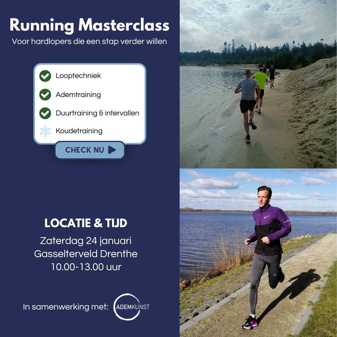 Ademcoaching samenwerkingen - Running Masterclass 24 januari 2026