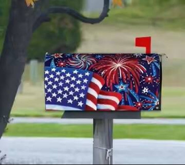 United States Flag Magnetic Mailbox Cover