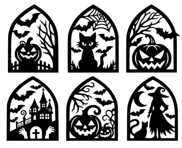 Halloween "raampjes"
