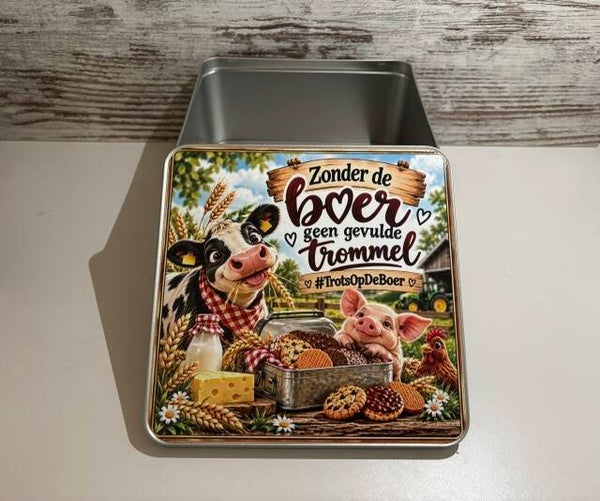 Trommel vierkant boer