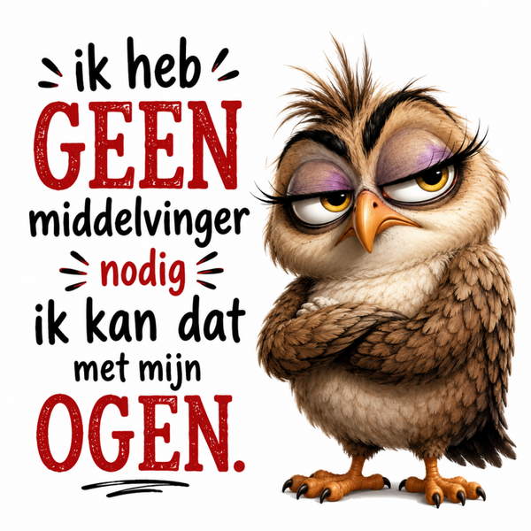 Ik heb geen middelvinger nodig