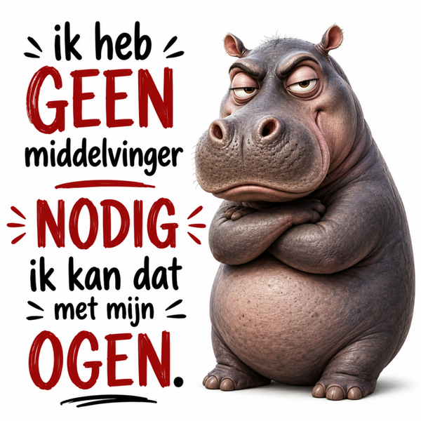 ik heb geen middelvinger nodig