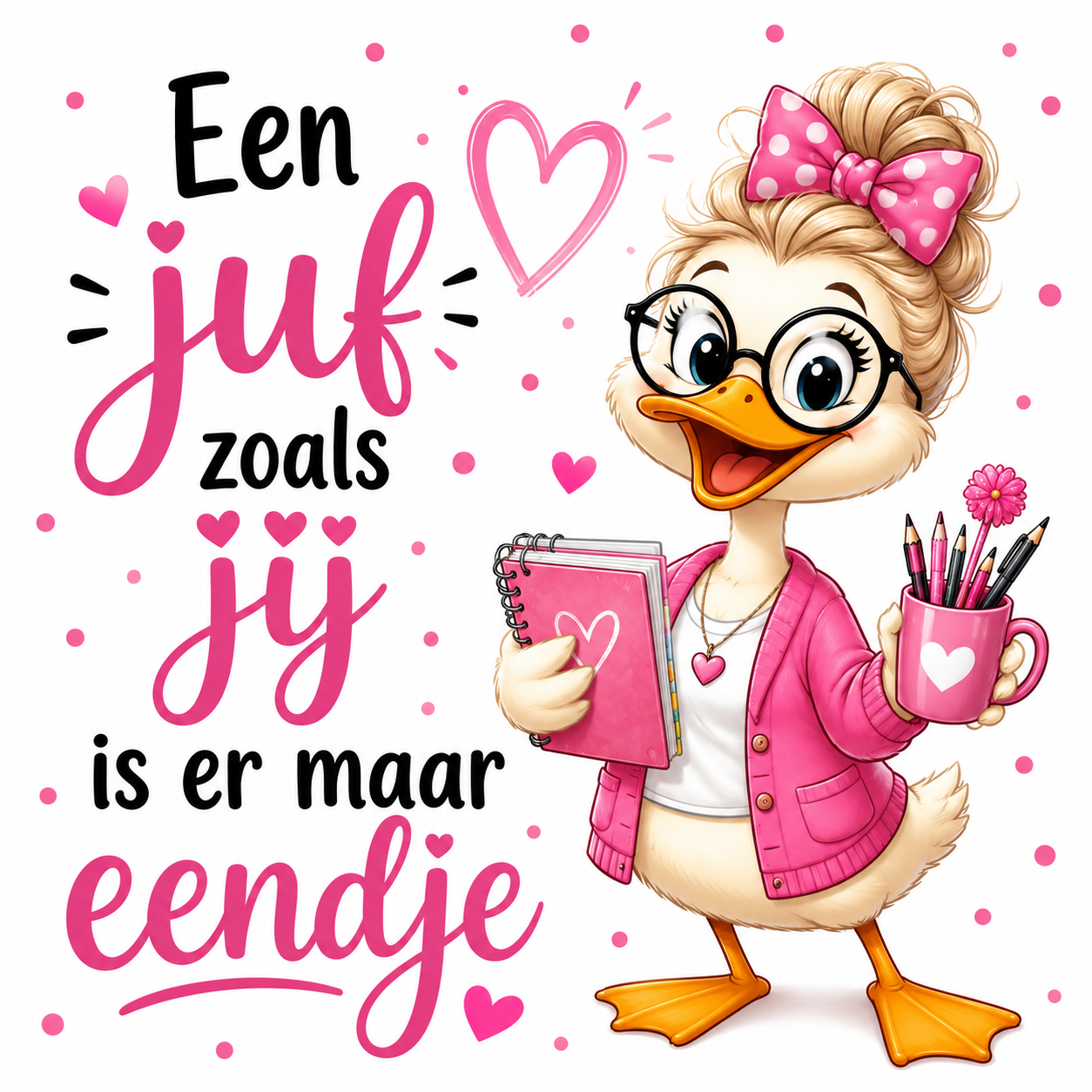 Tegeltje Einde Schooljaar Juf