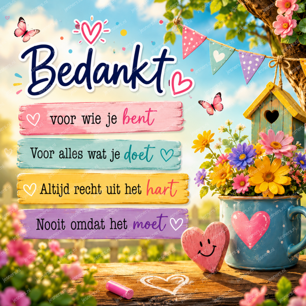 Bedankt