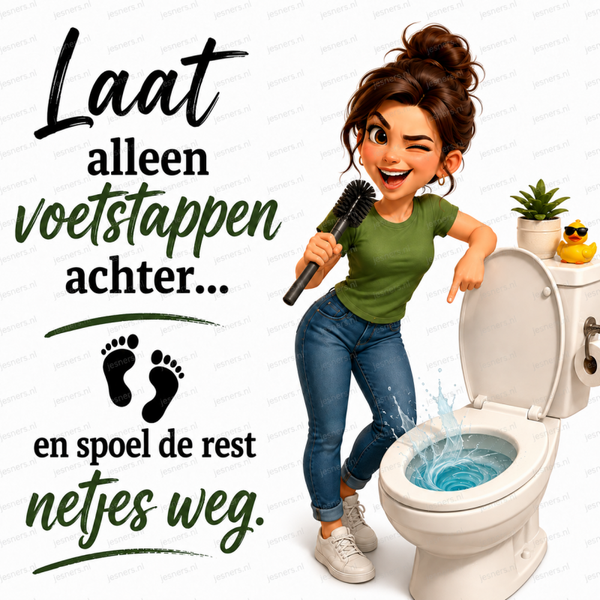 Laat alleen voetsporen achter