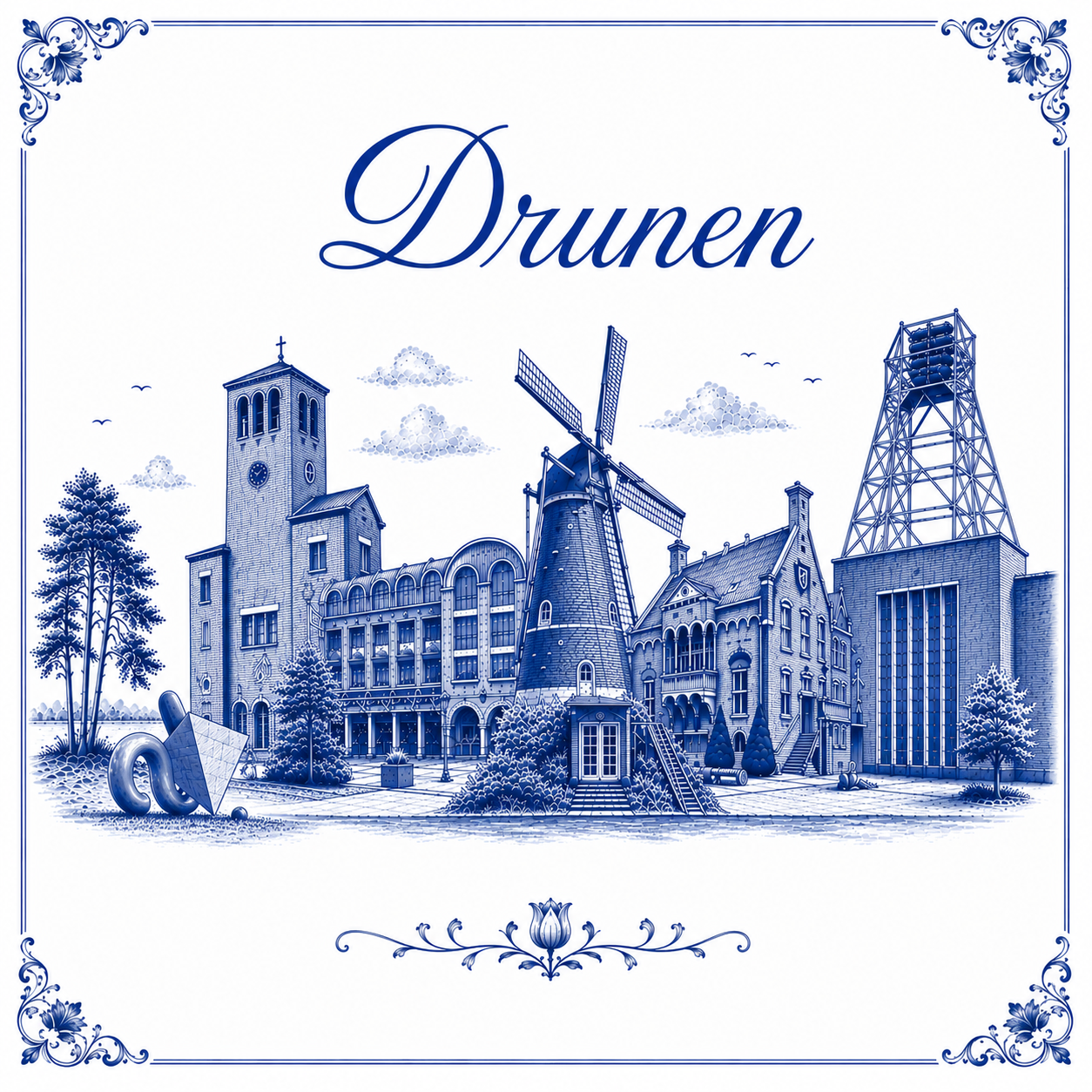 Stads tegeltje Drunen