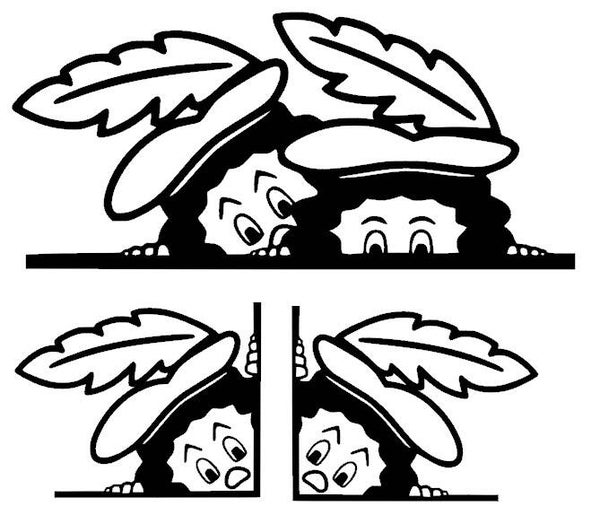 Raamsticker Gluurpieten