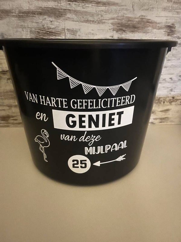 Cadeau emmer mijlpaal
