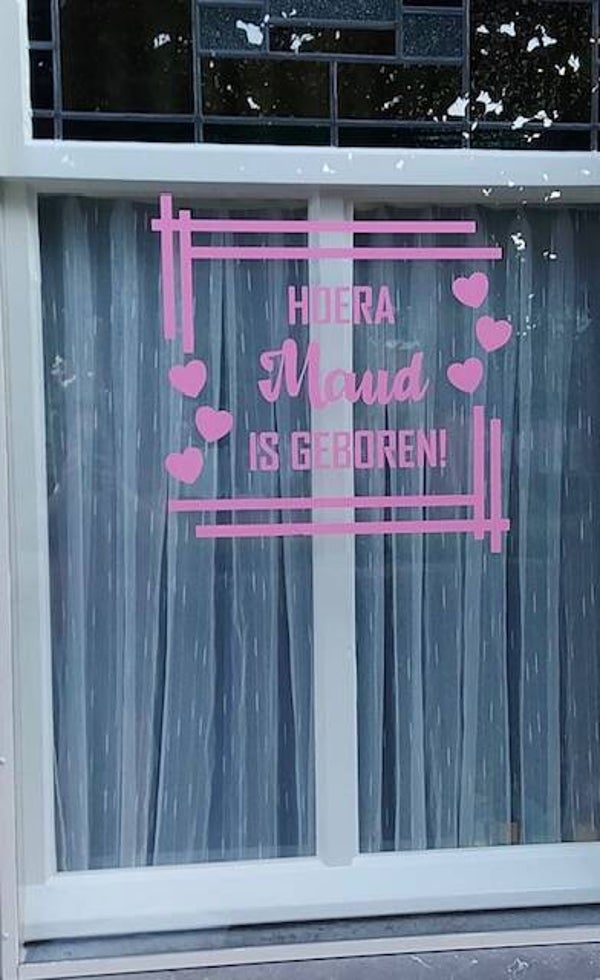 Raamsticker vierkant