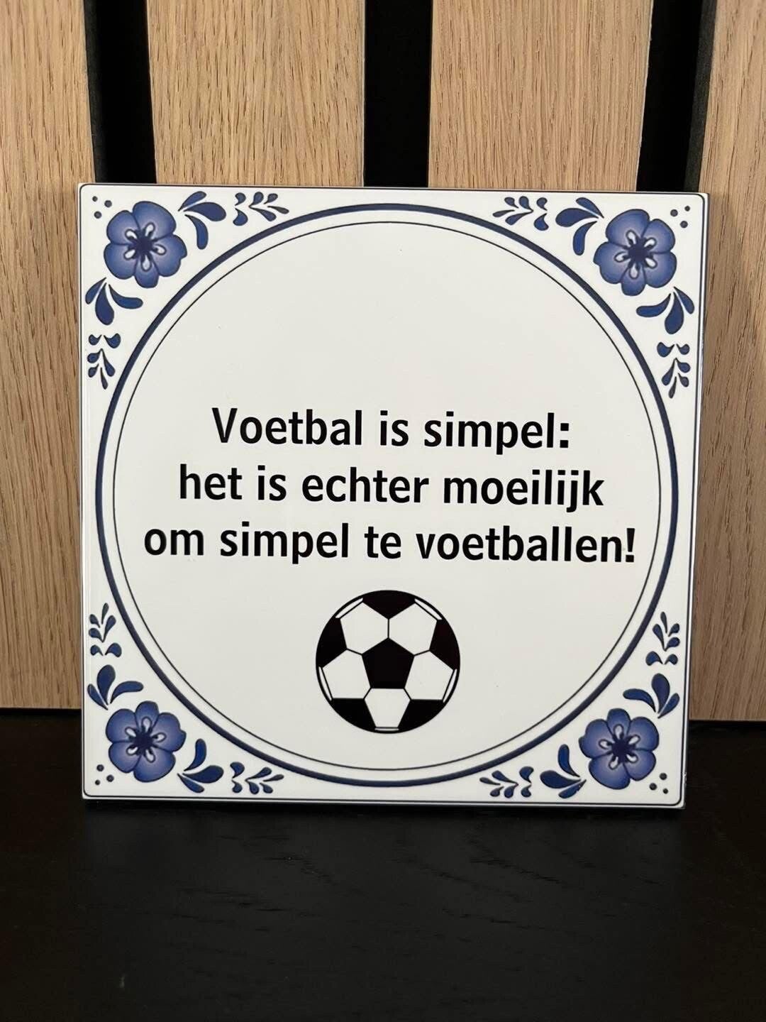 tegeltje voetbal is simpel