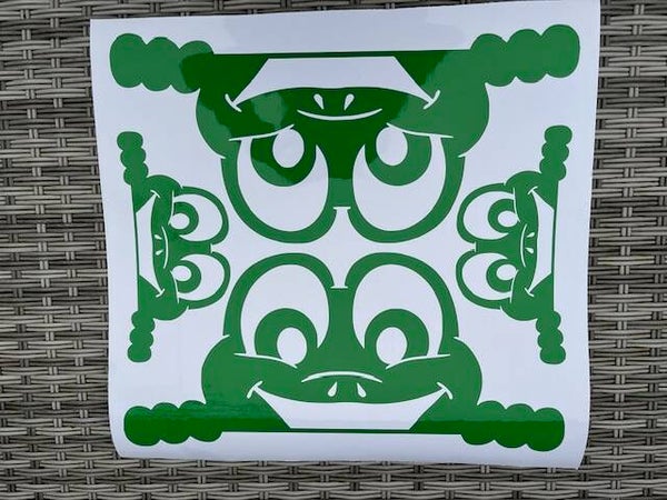raamsticker kikker
