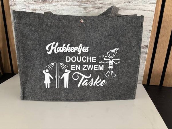 douche en zwem tas
