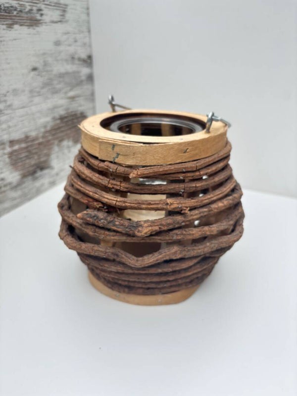 Windlicht gevlochten